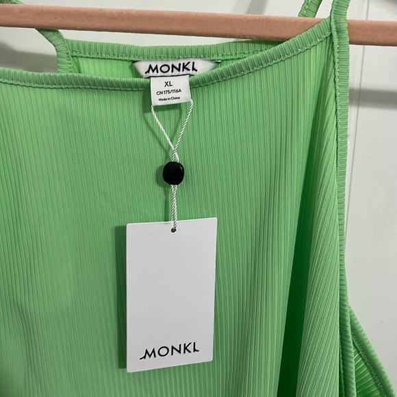 NWT New Monkl Green Tank Dress! - Picture 3 of 4